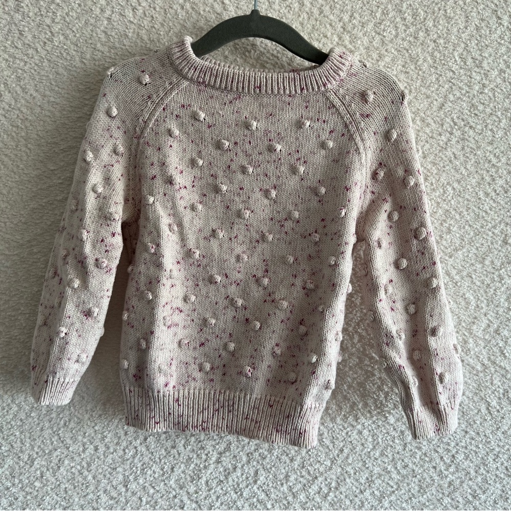 Jamie Kay Cream and Pink Kids Sweater